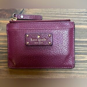 Kate Spade Card Holder, purple / plum colour
